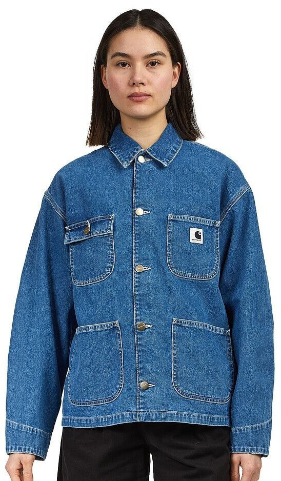 Carhartt W' Og Michigan Coat Norco Denim 11.25 Oz (I031923) blue stone washed
