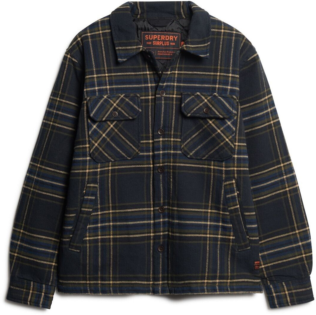 Superdry Surplus Check Overshirt (M4010828A) navy check
