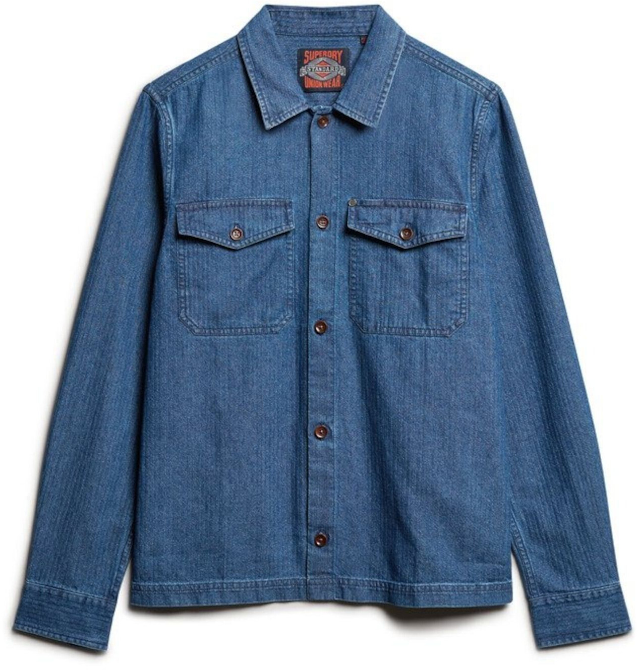 Superdry Merchant Indigo Overshirt (M4010831A) indigo herringbone