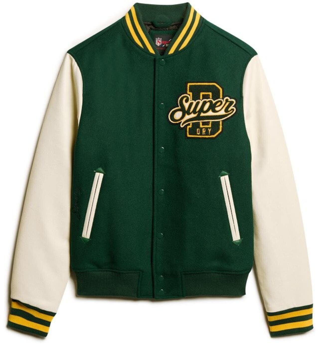 Superdry varsity wool leather bomber jacket outlet