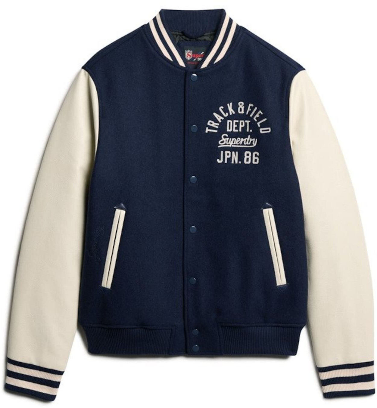 Superdry Varsity Chain Stitch Bomber Jacket (M5012037A) atlantic navy