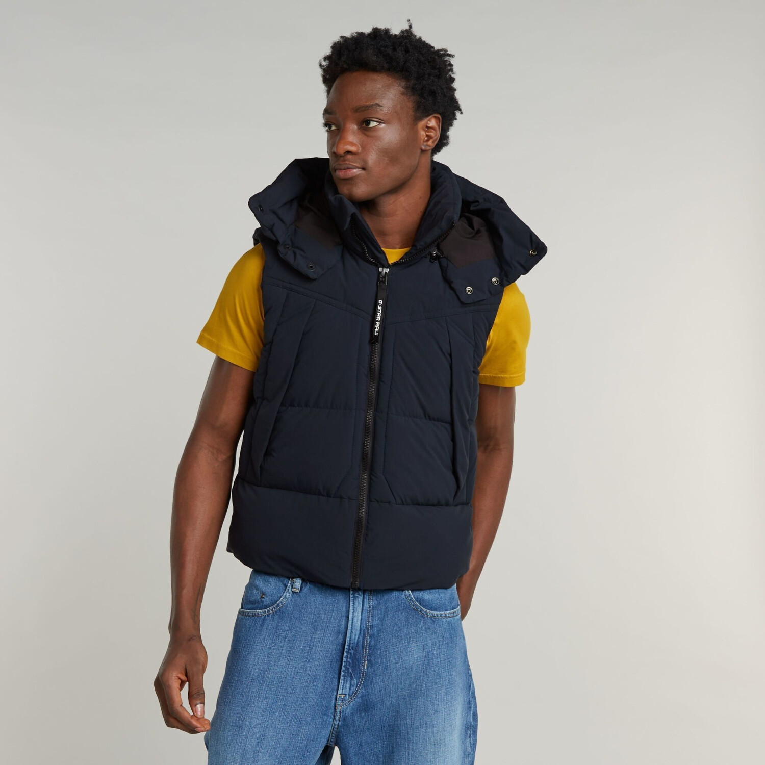 G-Star G-Whistler Padded Hooded Weste 2.0 (D25346-D518-C742) dark blue