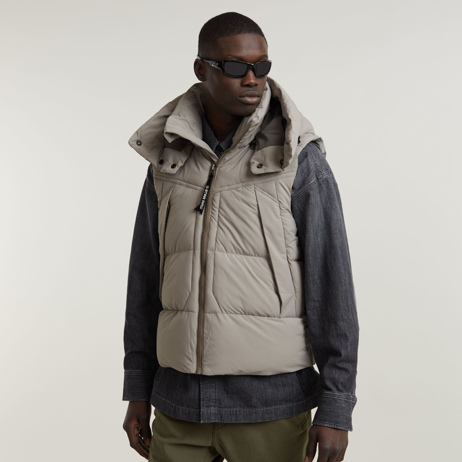 G Star G Whistler Padded Hooded Weste 2.0 D25346 D518 G106 beige ab 113 97 Preisvergleich bei idealo