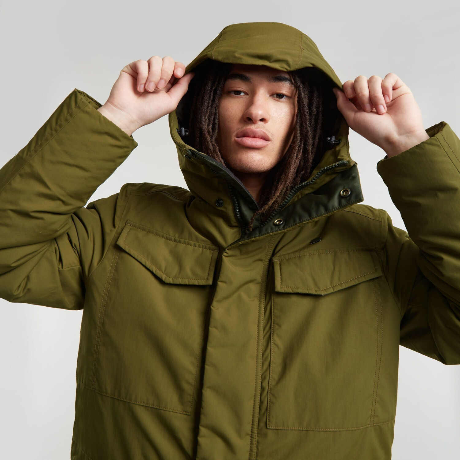 Vodan padded hooded jacket on sale