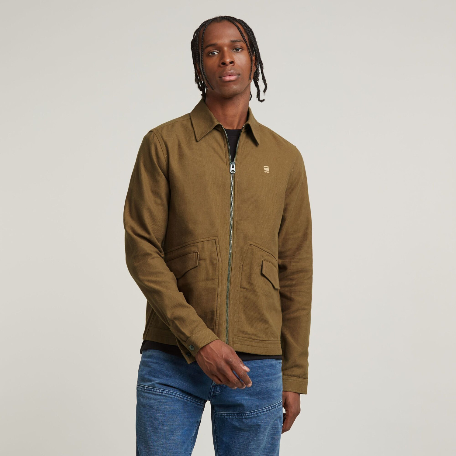 G-Star Zip Overshirt (D25571-D750) kangaroo