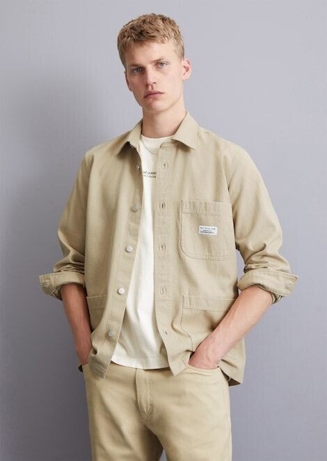 JACK&JONES JPRRAYMOND Melange Solid Overshirt LS SN Herenjas, Black Beauty/Fit: Comfort FIT, XL, Black Beauty/Fit: comfort fit, XL