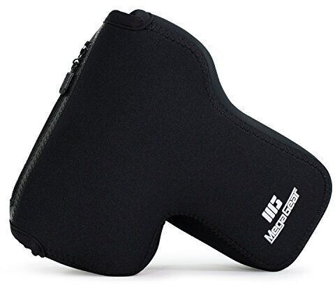 MegaGear MG242 ''Ultra Light'' Neoprene Camera Case Cover Protector for Pentax K-70 Pentax K-50 Pentax K-3 Pentax K-3 II Pentax K-5 Pentax K-30 Pentax K-S1 Pentax K-S2 With Lenses Black