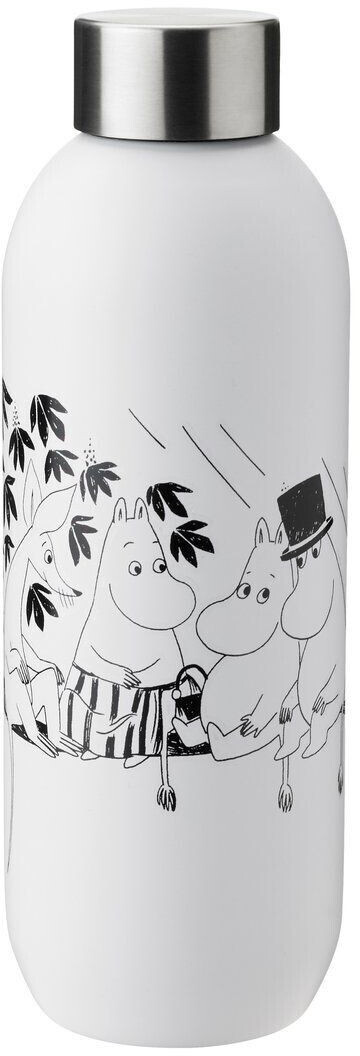 Stelton Keep Cool Moomin bottle 0.75 l Soft white-black