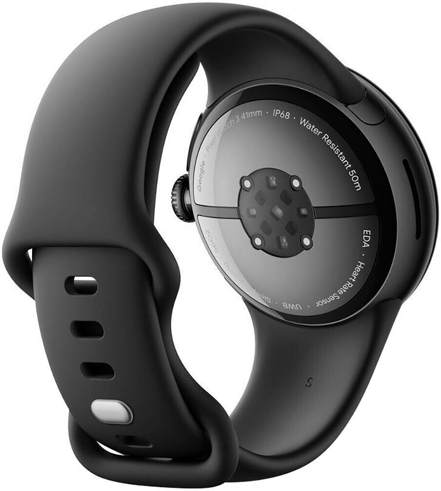 Google Pixel Watch 3 41 mm 4G boitier aluminium noir mat bracelet sport noir volcanique au meilleur prix sur idealo