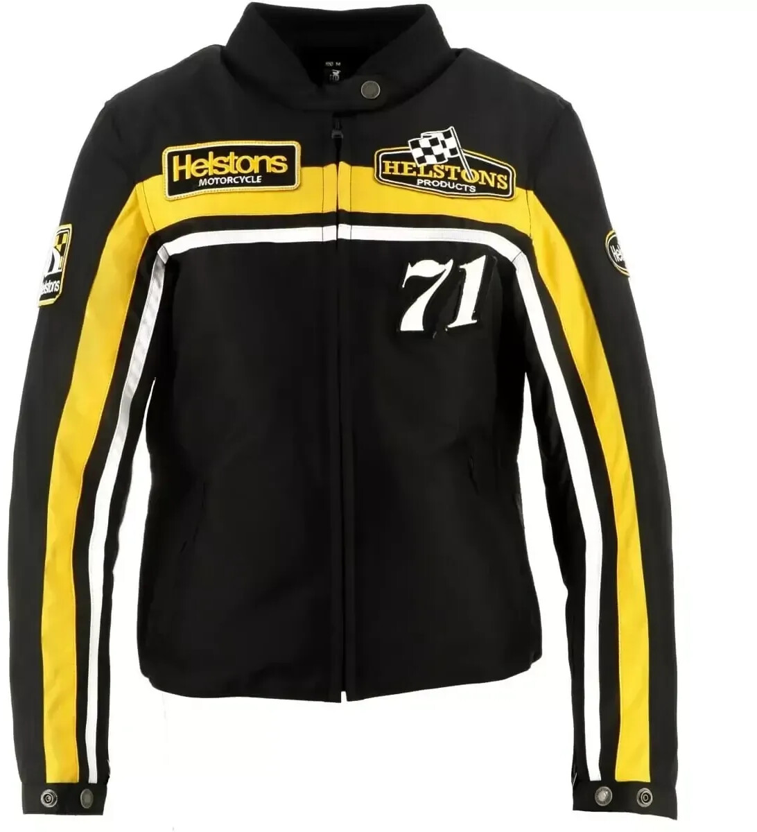 Helston's Blouson Sturgis Technique noir/jaune/blanc