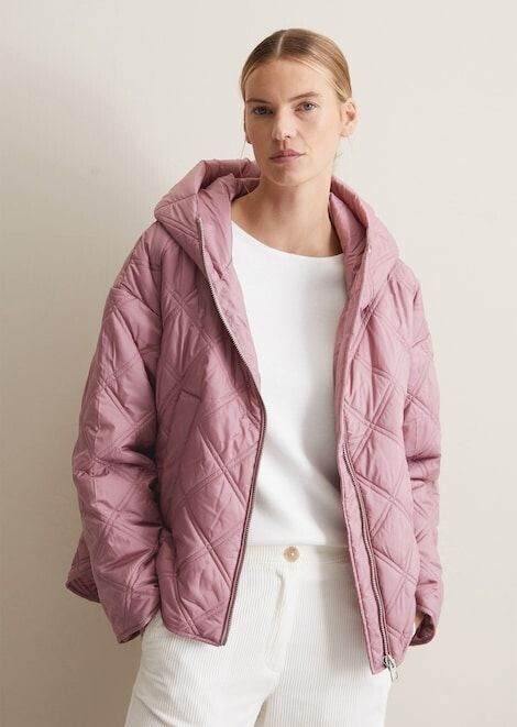 Marc O'Polo Cape-Style Hooded Quilted Jacket Relaxed (408104570373)