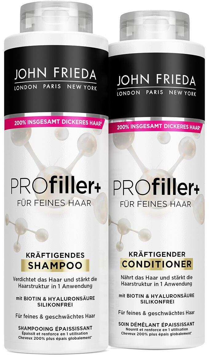 John Frieda PROfiller+ Set – Shampoo & Conditioner Je 250 Ml, Für Feines Haar, Mit Biotin