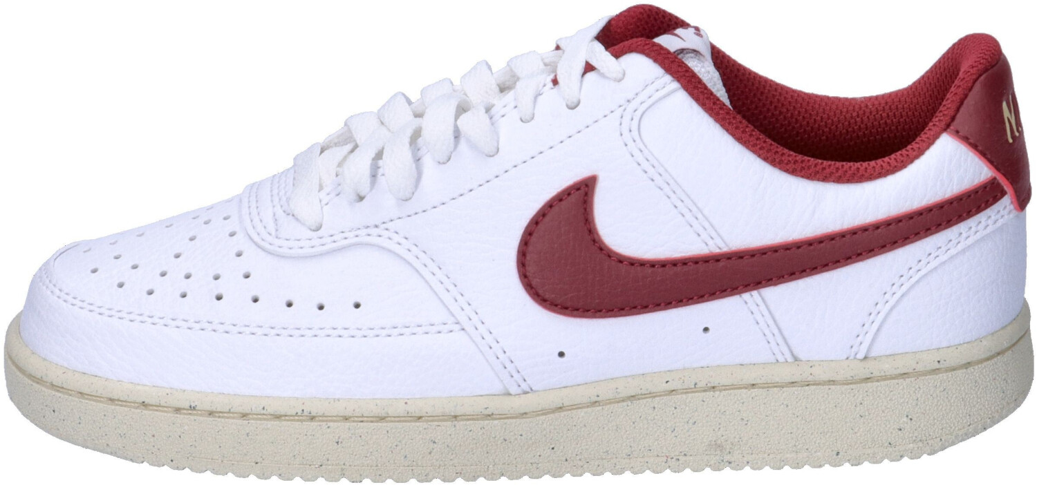 Nike Court Vision Low Next Nature Women white/muslin/metallic gold star/team red
