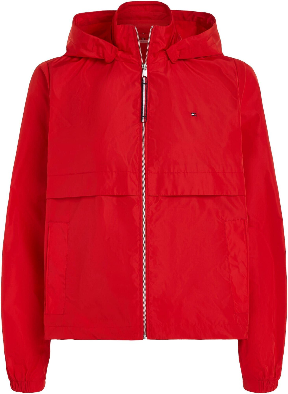 Tommy Hilfiger Flag Lightweight Hooded Windbreaker (WW0WW41790) fierce red