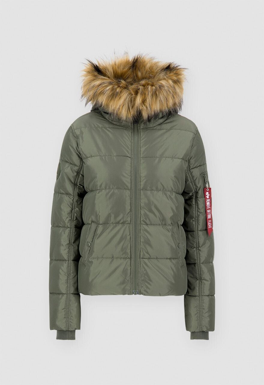Alpha Industries Hooded Puffer Alpha Wmn (108004) sage green