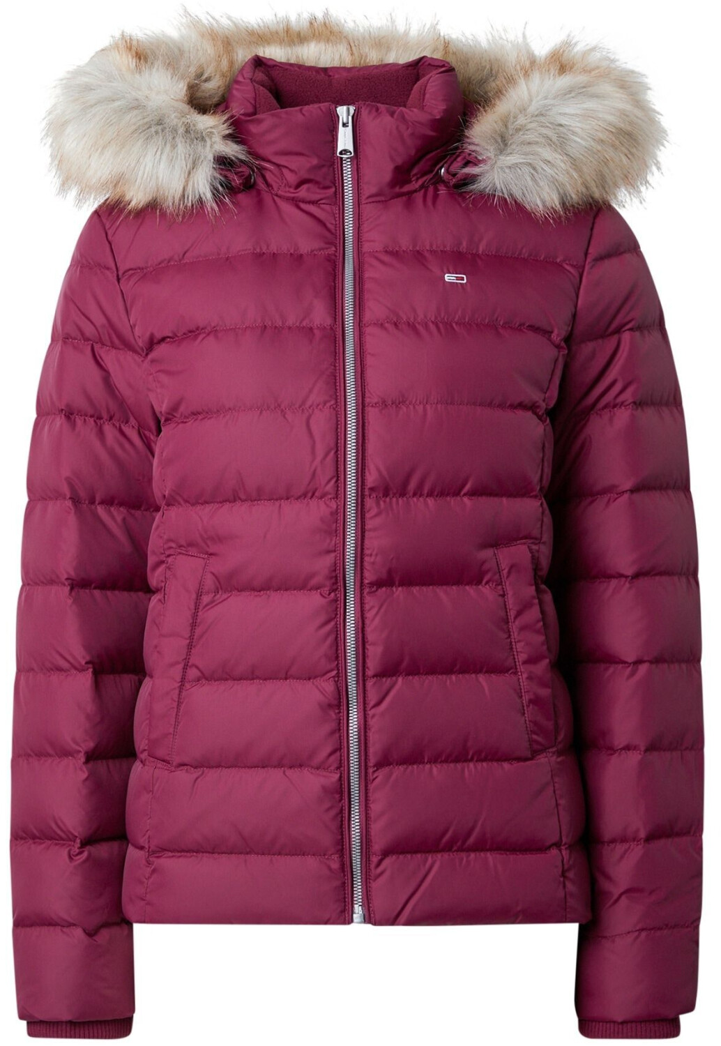 Tommy Hilfiger Faux Faur Hooded Down-Filled Fitted Jacket (DW0DW18312) red