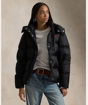 Down Hooded Jacket Ralph Lauren Damen Jacke Ralph Lauren Jacket