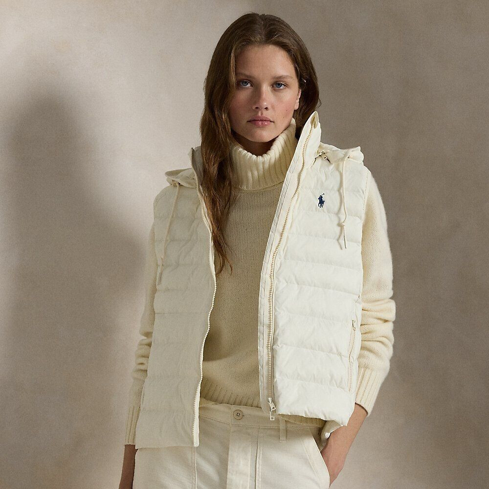 Polo Ralph Lauren Water-Repellent Packable Vest Cream (100029517) Beige