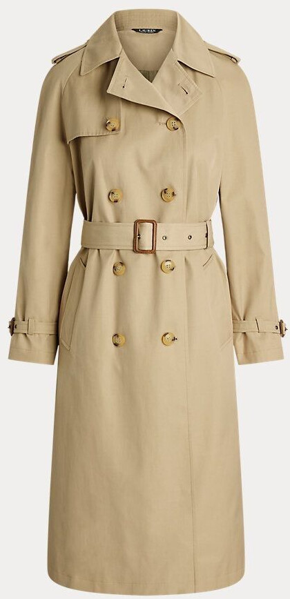 Ralph Lauren Double-breasted trench coat with belt Tan (100029752) beige