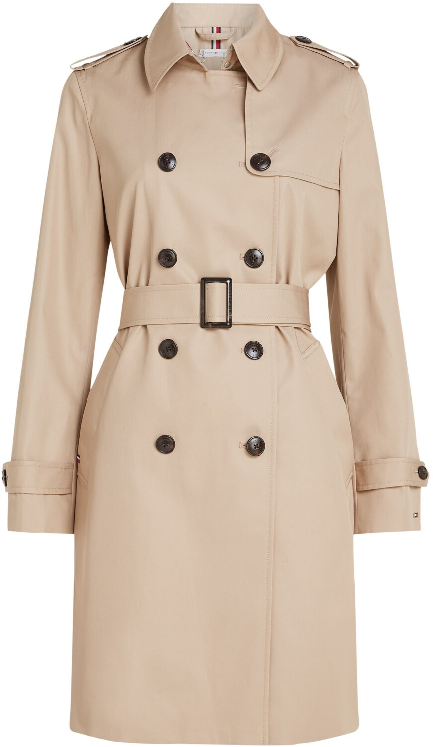 Tommy Hilfiger Water Repellent Slim Trench Coat (WW0WW42133) beige