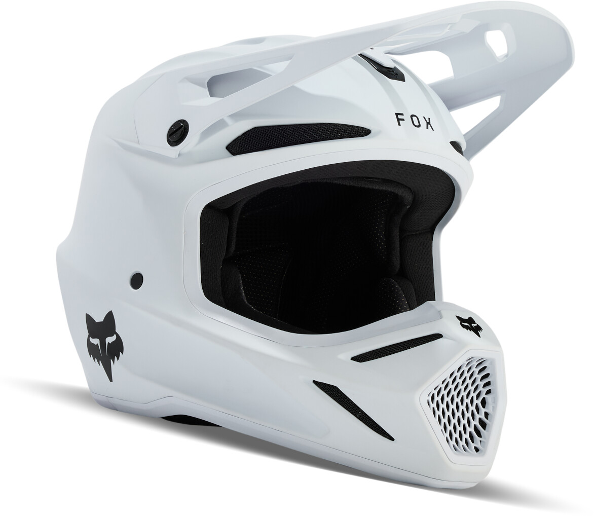Fox V3 Solid matt white