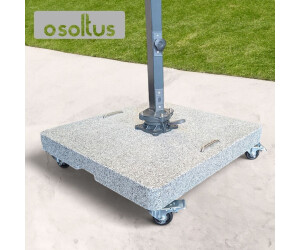 osoltus GranitSchirmständer für Ampelschirm mit Rollen 70 x 70 cm 100