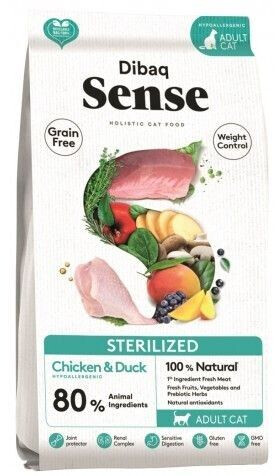 Dibaq Sense Grain Free Sterilized Adult Cat Chicken & Duck