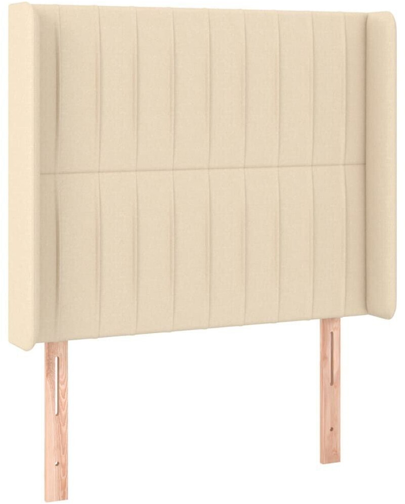 vidaXL Headboard with ears 103x16x118/128cm fabric (3119813)