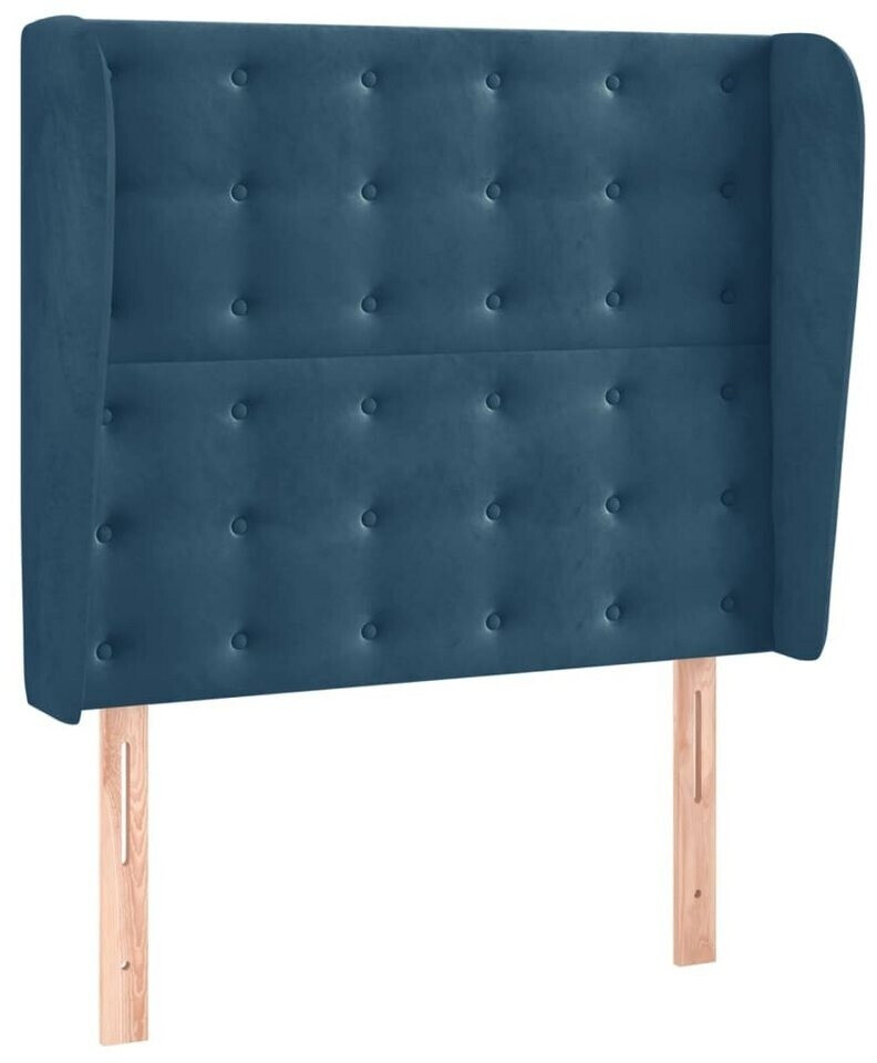 vidaXL Headboard with ears 103x23x118/128cm velvet (3118436)
