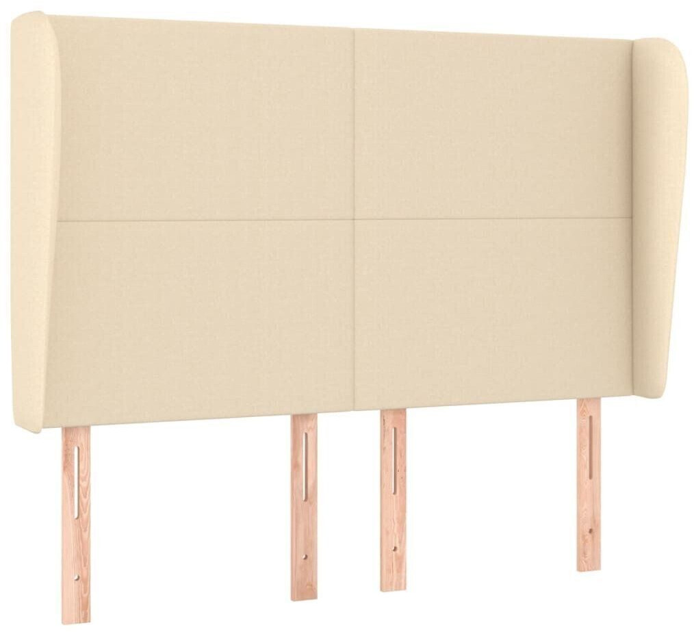 vidaXL Headboard with ears 147x23x118/128cm fabric (3117679)