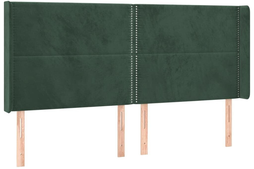 vidaXL Headboard with ears 163x16x118/128cm velvet (3119497)