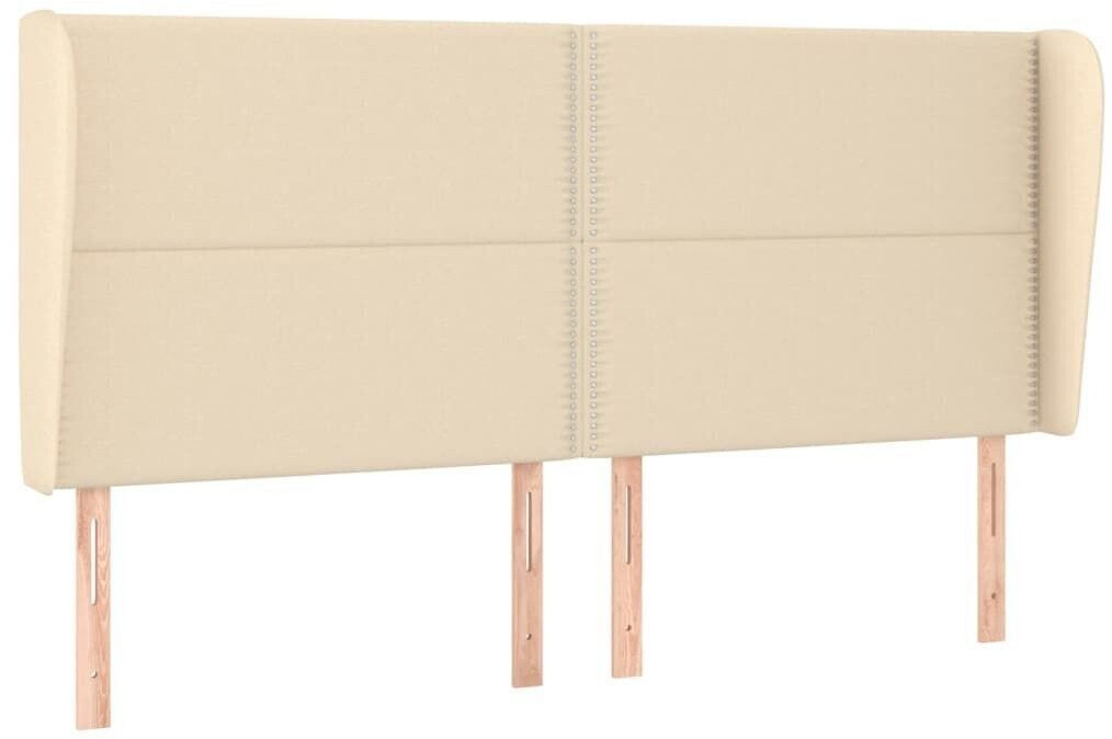 vidaXL Headboard with ears 163x23x118/128cm fabric (3117827)
