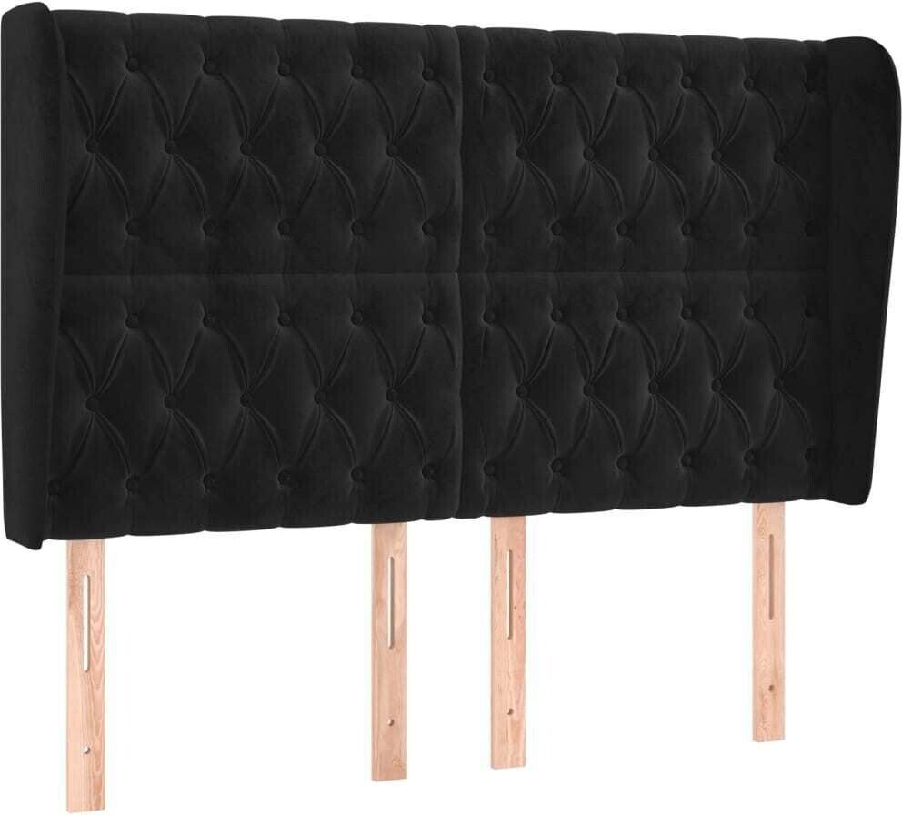 vidaXL Headboard with ears 163x23x118/128cm velvet (3118348)