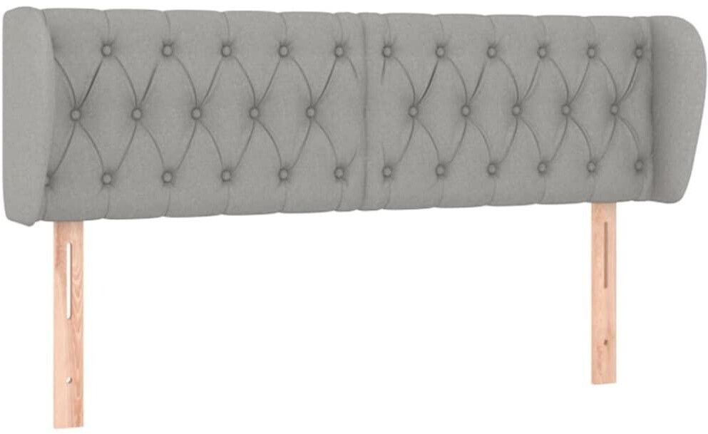 vidaXL Headboard with ears 163x23x78/88cm fabric (3117486)