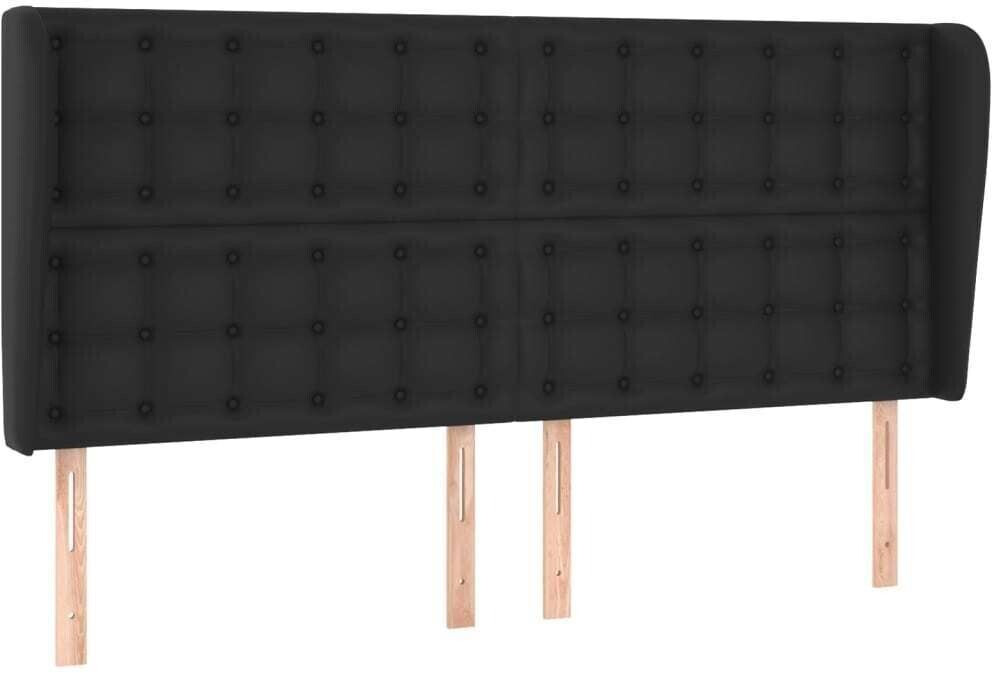 vidaXL Headboard with ears 183x23x118/128cm artificial leather (3118058)