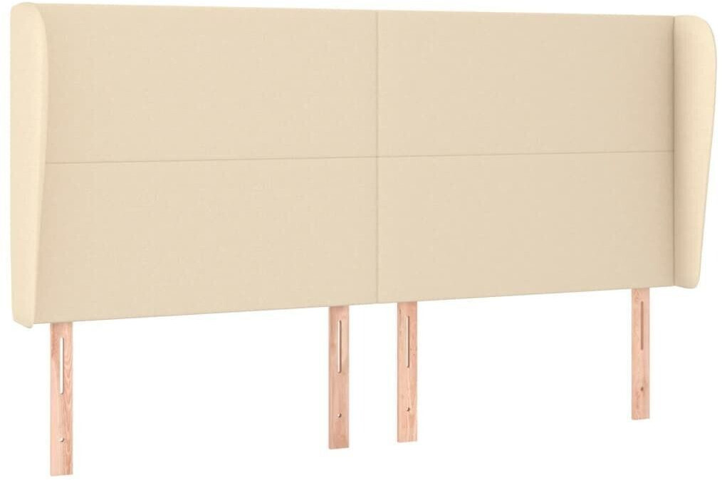vidaXL Headboard with ears 183x23x118/128cm fabric (3117695)