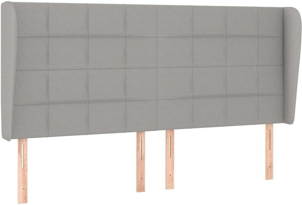 vidaXL Headboard with ears 183x23x118/128cm fabric (3117970)