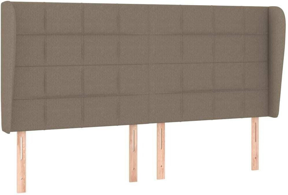 vidaXL Headboard with ears 183x23x118/128cm fabric (3117974)
