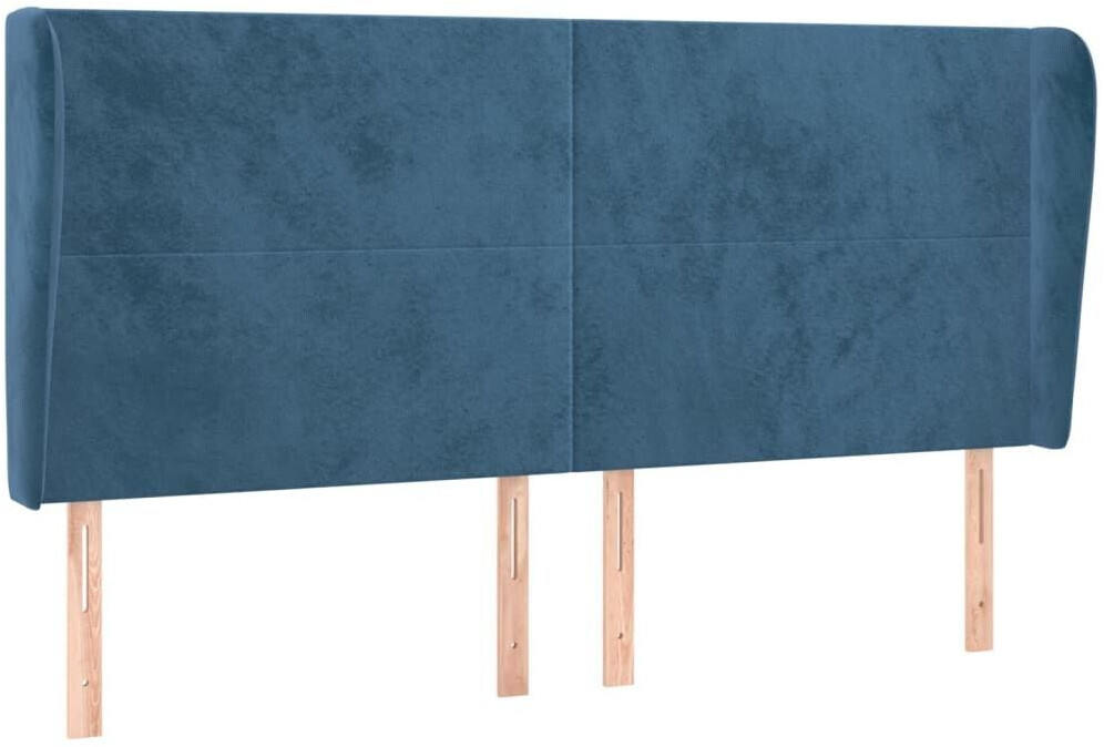 vidaXL Headboard with ears 183x23x118/128cm velvet (3117740)