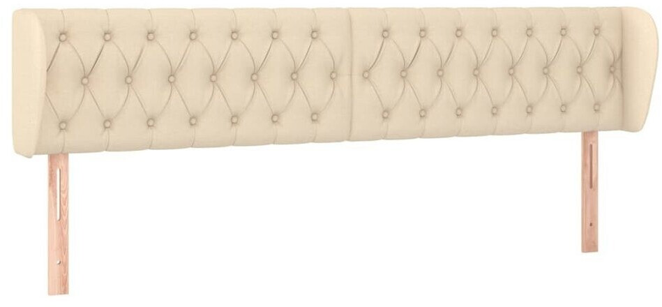 vidaXL Headboard with ears 183x23x78/88cm fabric (3117499)