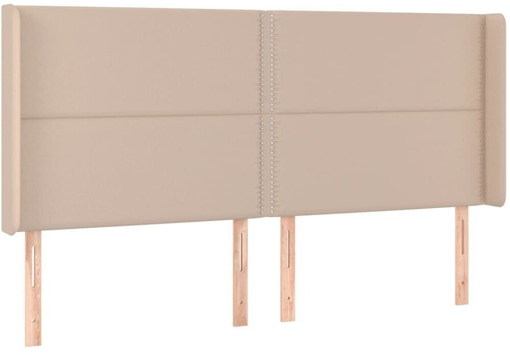 vidaXL Headboard with ears 203x16x118/128cm artificial leather (3119553)