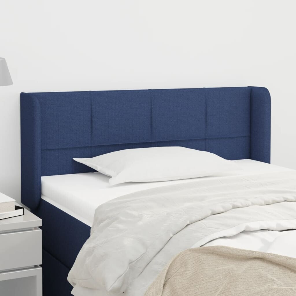 vidaXL Headboard with ears 203x16x118/128cm fabric (3119608)