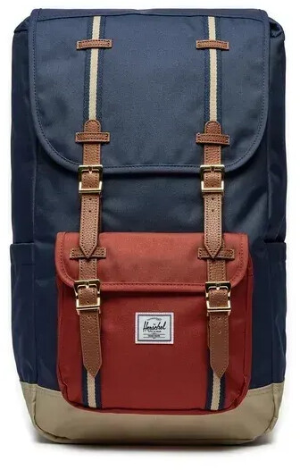 Herschel Little America Backpack (11390) black iris/red ochre/twill