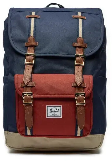 Herschel Little America Backpack Mid-Volume (11391) black iris/red ochre/twill