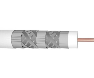 Koaxialkabel 100m Reines-Kupfer 5-Fach geschirmt 135dB, Sat Kabel | Full HD, UHD, 4K, 8K kompatibel, TV Antennenkabel, Satellitenkabel Koaxialkabel 100m Reines-Kupfer 5-Fach geschirmt 135dB, Sat Kabel | Full HD, UHD, 4K, 8K kompatibel, TV Antennenkabel, Satellitenkabel