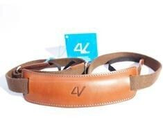 4V Design Lusso Large Neck Strap Tuscany Leather brown/cyan
