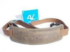 4V Design Lusso Large Neck Strap Washed Tuscany Leather Green/Cyan
