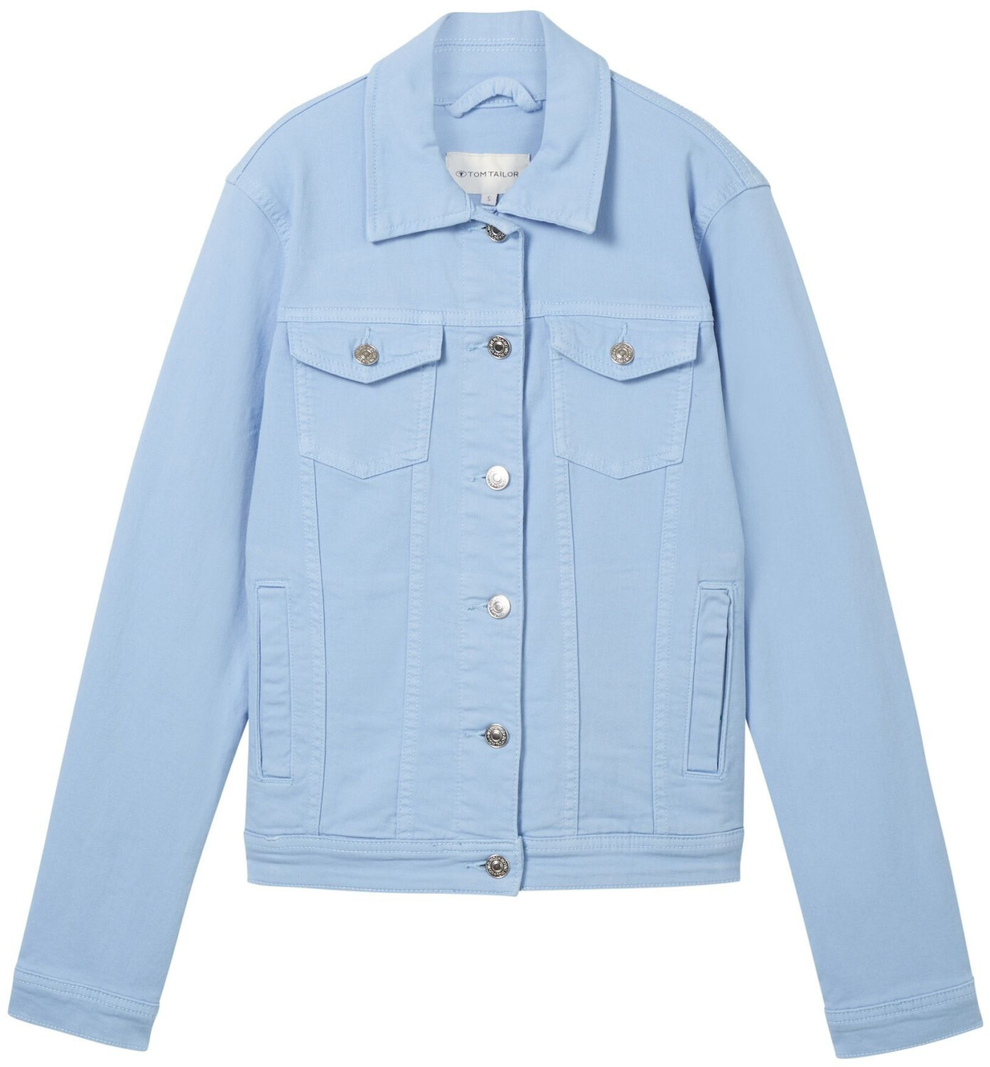 TOM TAILOR Cappotto Donna Slim Fit Con Tasche - Fjord Blue CK Structure, Taglia XXL, Mezza Stagione