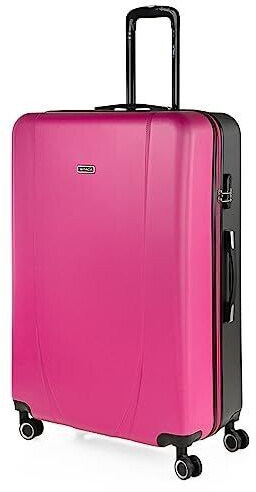 ITACA Large suitcase 75x50x30 strawberry