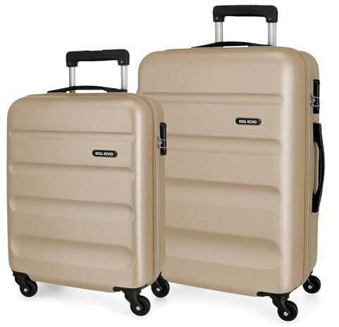 NOBRAND Roll Road Flex suitcase set 35l + 56l beige